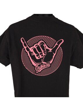 Subie Hang Loose T Shirt Mens Size Large Black Subaru Lover Hawaii Subie.Hi